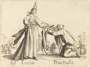 Merkkejä. Lucia ja Trastullus tekijältä After Jacques Callot