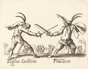 Taglia Cantoni ja Fracasso tekijältä After Jacques Callot