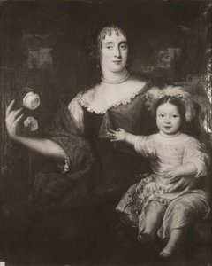 Maria van Berckelin (1631-1796) ja hänen tyttärensä kaksoiskuva. tekijältä After Jan de Baen