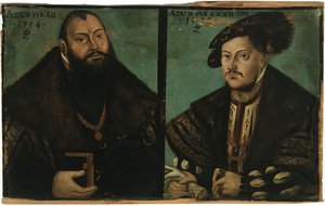 Johann Friedrich I, suurmielinen, Saksin kruununvalitsija ja Johann Ernst Saksin kruununvalitsija.