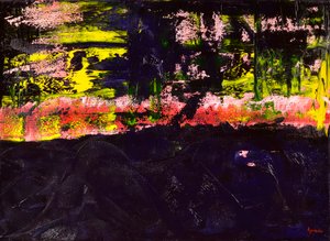 Flow 2, 2018 (öljy kankaalle)