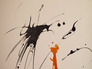 Nimetön 17, 2016 (muste paperille) tekijältä Agnes Girardon