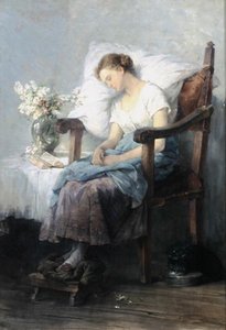 Unessa (öljy kankaalle) tekijältä Agnes Grunenwald