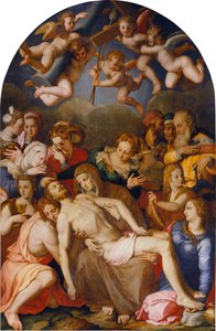 Kristuksen laskeutuminen tekijältä Agnolo Bronzino