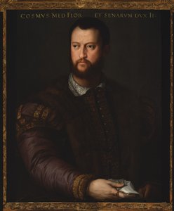 Cosimo I de Medicin muotokuva, 1566 tekijältä Agnolo Bronzino