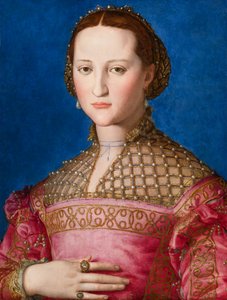 Muotokuva Eleanor of Toledo, noin 1543 tekijältä Agnolo Bronzino