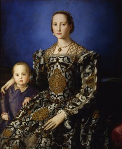 Muotokuva Toledon Eleanorista poikansa Giovannin kanssa, noin 1545 tekijältä Agnolo Bronzino