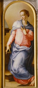 Neitsyt Marian ilmestys tekijältä Agnolo Bronzino