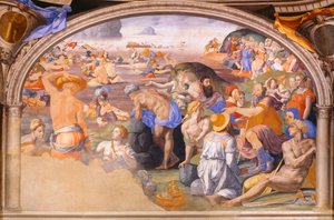 Punaisenmeren ylitys, Agnolo Bronzino (1503-1572) 1540-1545 (fresko) tekijältä Agnolo Bronzino