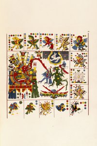 Sivu kirjasta "Antiquities of Mexico: Comrising Faksimilies of Ancient Mexican Paintings and Hieroglyphics", n. 1830-1848
