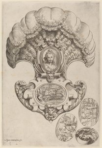 Päähine tuulettimen muodossa tekijältä Agostino Carracci