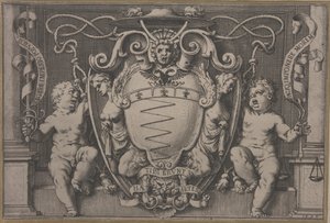 Kardinaali Filippo Segan vaakuna tekijältä Agostino Carracci
