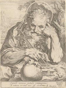 Pyhä Hieronymus tekijältä Agostino Carracci