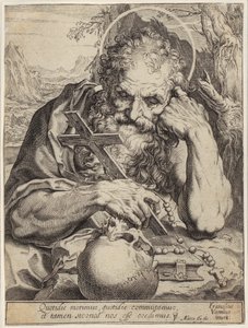 Pyhä Hieronymus tekijältä Agostino Carracci