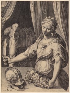Judith ja Holoferneen pää tekijältä Agostino Carracci