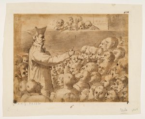 Saarnan karikatyyri tekijältä Agostino Carracci