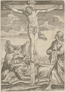 Ristiinnaulitseminen tekijältä Agostino Carracci