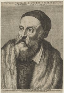 Taidemaalari Titianin muotokuva tekijältä Agostino Carracci