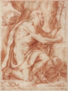 Pyhä Hieronymus tekijältä Agostino Carracci