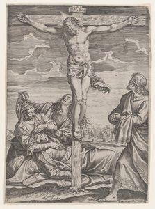 Ristiinnaulitseminen, 1582. tekijältä Agostino Carracci