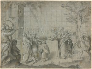 Peliaksen uhraus Neptunukselle tekijältä Agostino Carracci