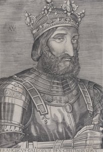 Francois I, Ranskan kuningas, päivätty 1536. tekijältä Agostino Veneziano