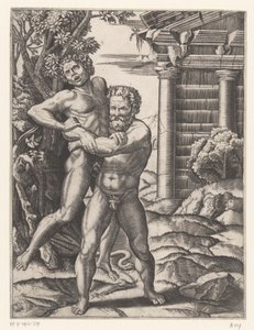 Hercules painii Antaeuksen kanssa