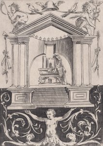 Koristepaneeli, n. 1514-36. tekijältä Agostino Veneziano