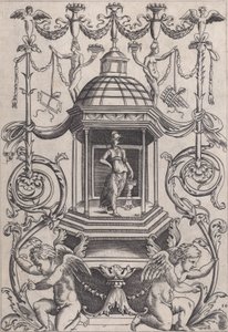 Koristepaneeli, n. 1514-36. tekijältä Agostino Veneziano