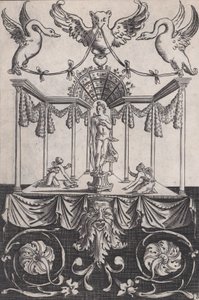 Koristepaneeli, n. 1514-36. tekijältä Agostino Veneziano