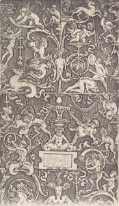 Koristepaneeli, n. 1514-36. tekijältä Agostino Veneziano