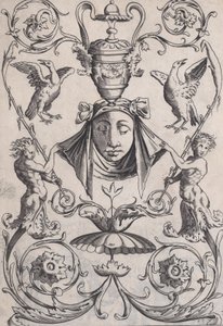 Koristepaneeli, n. 1514-36. tekijältä Agostino Veneziano