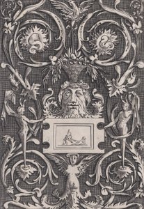 Koristepaneeli, n. 1514-36. tekijältä Agostino Veneziano