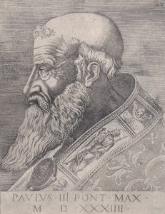 Paavi Paavali III, paljaspää, päivätty 1534.