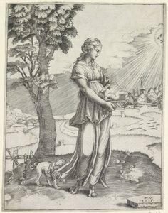 Sibille van Cumae tekijältä Agostino Veneziano