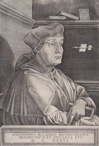 Brindisin arkkipiispa, päivätty 1536. tekijältä Agostino Veneziano