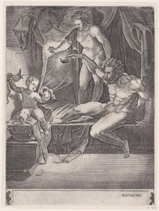 Nuori Herkules kehdossa, päivätty 1533.