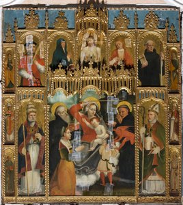 Polyptyykki Our Lady of Help tekijältä Agostino da Casanova