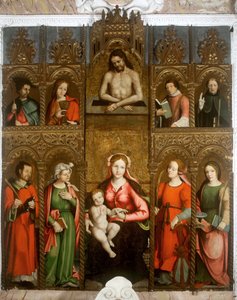 Polyptyykki Neitsyt, Madonna ja pyhimykset tekijältä Agostino da Casanova