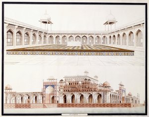 Secundra, noin 1815 tekijältä Agra School