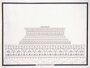 Keisarin hauta, n. 1815 tekijältä Agra School