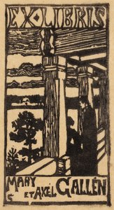 Mary ja Axel Gallénin exlibris