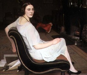 Marguerite, n. 1927 (öljy kankaalle) tekijältä Alan Beeton