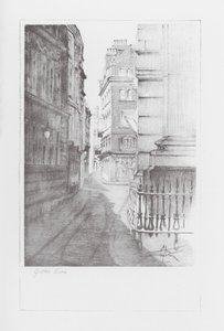 London Lanes: Gutter Lane (litografia)
