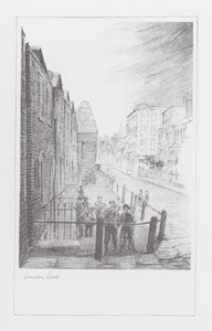 London Lanes: London Lane (litografia) tekijältä Alan Stapleton