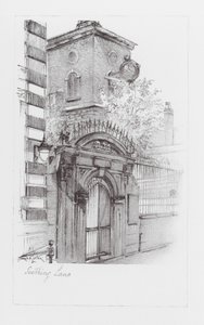 London Lanes: Seething Lane (litografia)