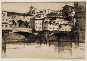Ponte Vecchio, Firenze tekijältä Albany E. Howarth