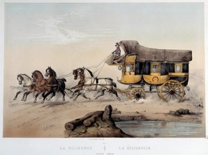 La diligence”” Litografia Albert Adam (1833-?) 1870 Paris, Musee Carnavalet