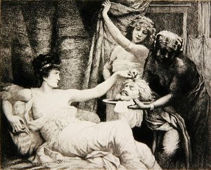 Herodias n. 1878 (etsaus) tekijältä Albert Alexander Paul Rouffio