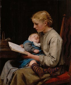 Rose ja Bertha Gugger, 1883 tekijältä Albert Anker